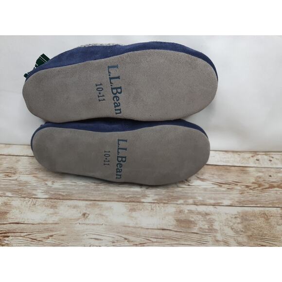 L.L. Bean Children’s Sweater Fleece Slippers with Dog Motif Size 10-11 NWT - Picture 3 of 9